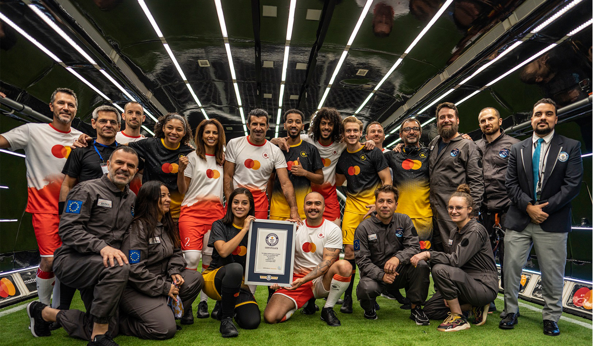 Mastercard expands decades-long football legacy through GUINNESS WORLD RECORDS™ title with Luis Figo